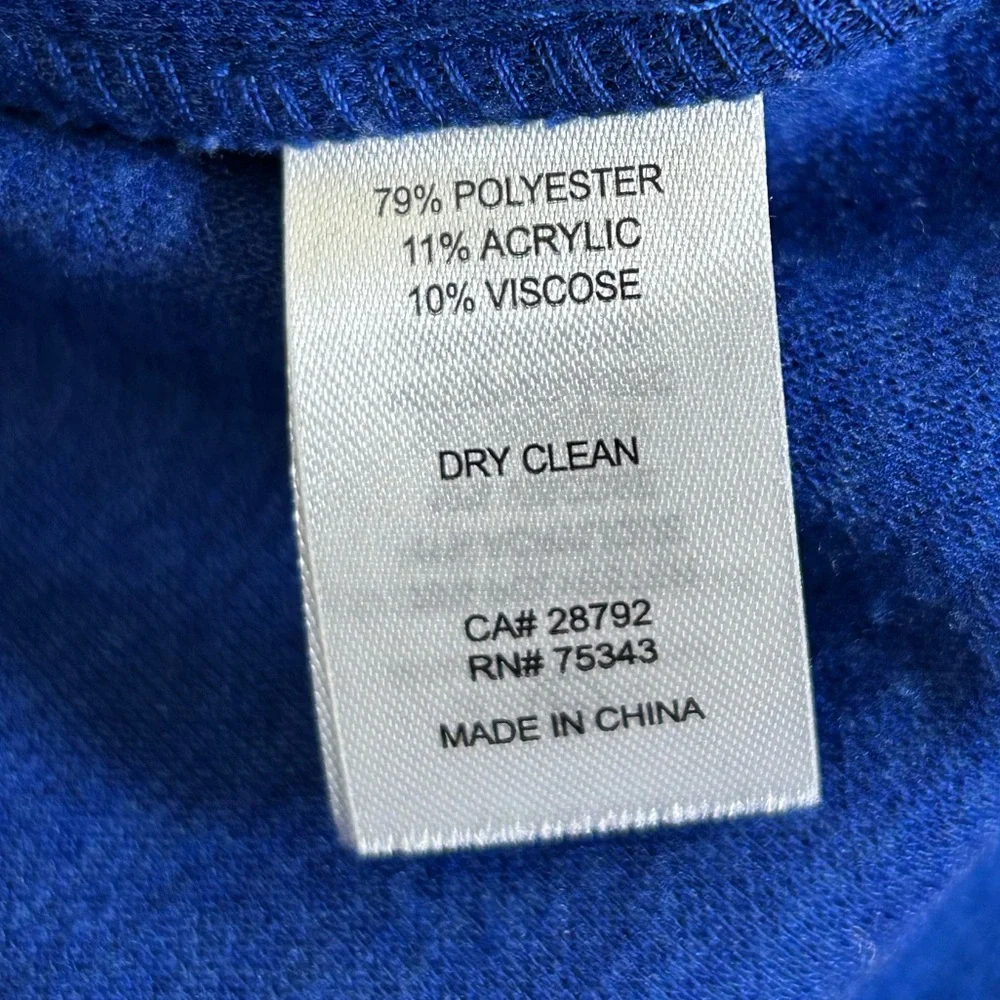 JOIE Felted Blazer Jacket Blue Snap Buttons Sz‎ Med